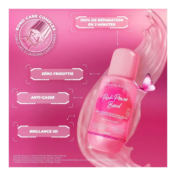 Les secrets de Loly Pink Power Bond spray réparateur