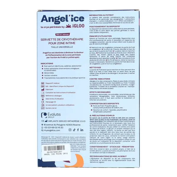 Angel Ice Poche de froid périnéale