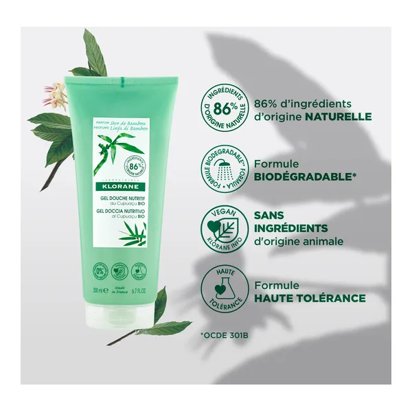 Klorane gel douche nutritif