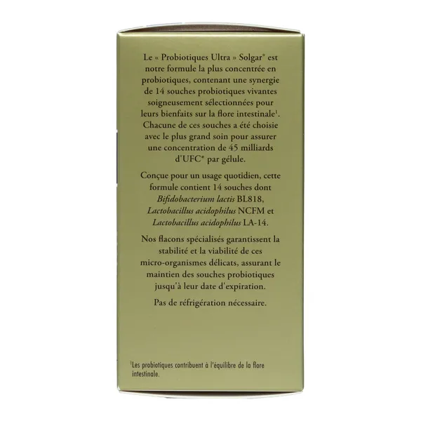 Solgar Probiotiques Ultra gélules
