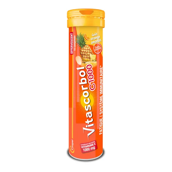 Vitascorbol C1000 vitamine C comprimés effervescents