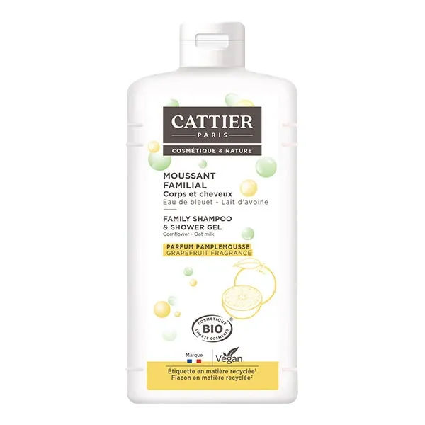 Cattier Gel moussant familial Bio