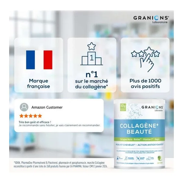 Granions Collagène+ Beauté poudre Pomme