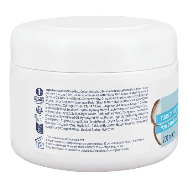 Natessance Masque hydratant cheveux Coco Bio