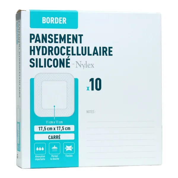 Nylex Border Pansement hydrocellulaire siliconé