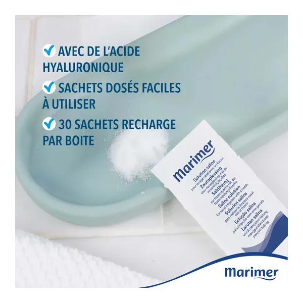 Marimer lavage nasal sachets de solution saline