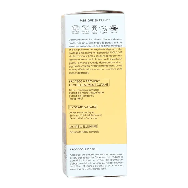 Patyka crème solaire teintée bio SPF 50+
