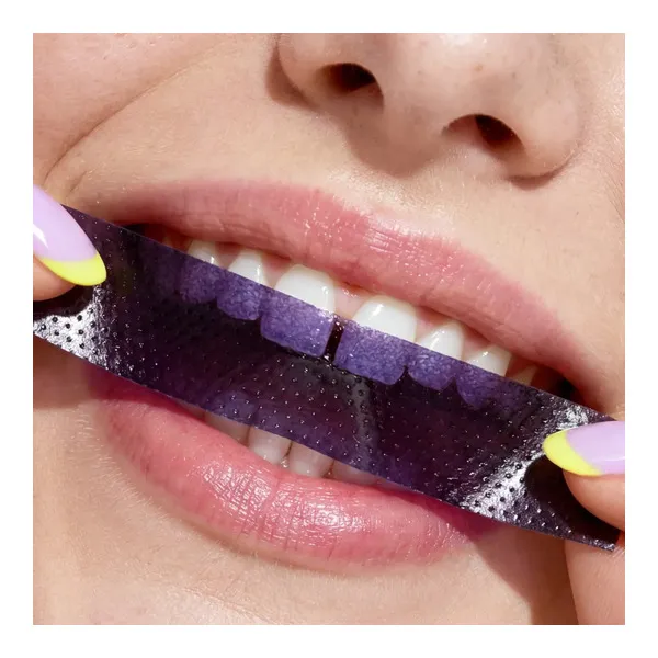 Bandes de blanchiment des dents violettes POP