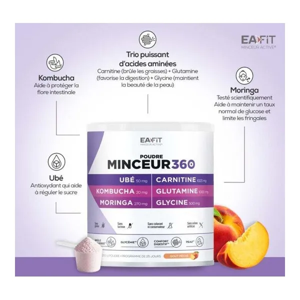 Eafit Minceur 360 Ubé Kombucha Moringa poudre