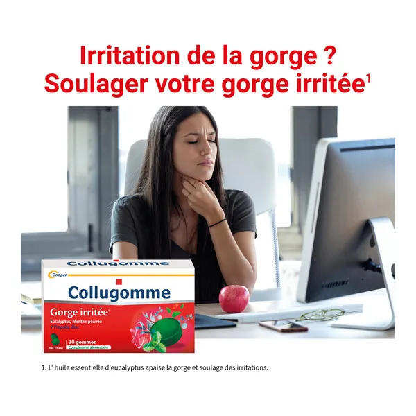 Collugomme gorge irritée gommes
