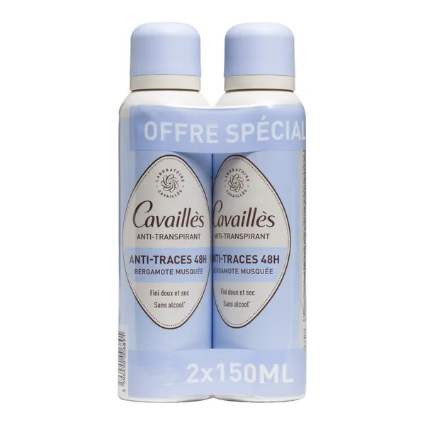 Cavaillès Déodorant Anti traces 48h Spray