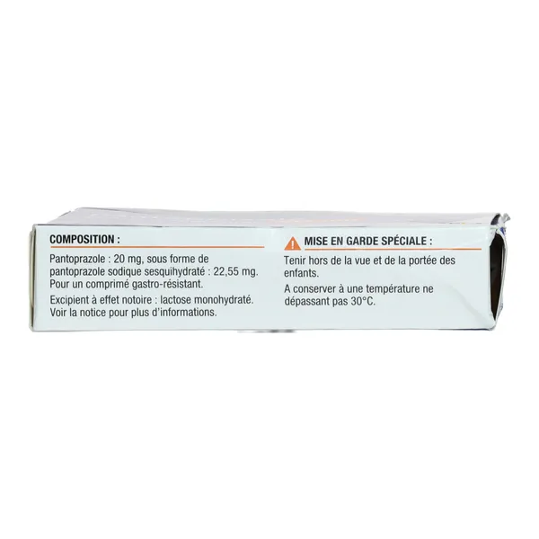 Pantoprazole 20 mg comprimé estomac
