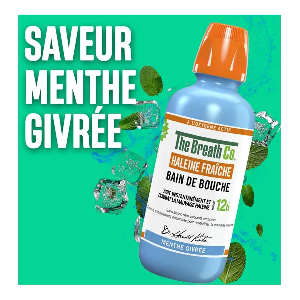 The Breath Co bain de bouche haleine fraiche menthe givrée