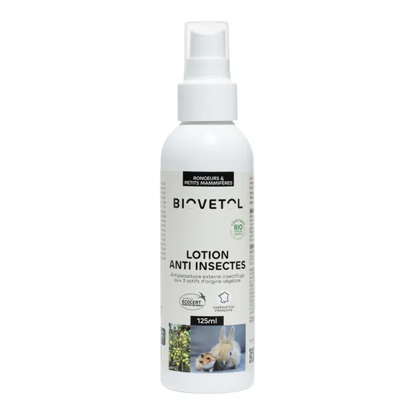 Biovetol lotion anti insectes Rongeurs et Petits Mammifères