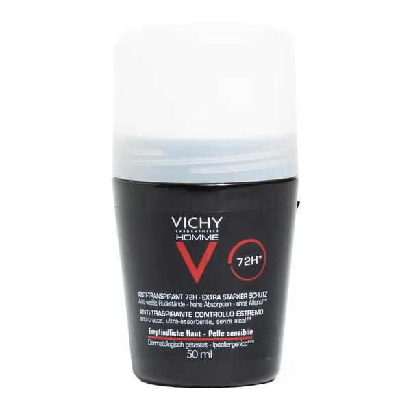 Vichy Homme déodorant anti transpirant 72 h bille