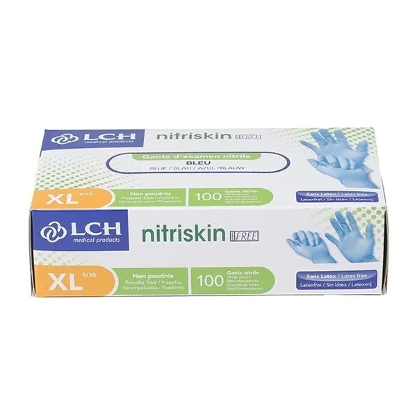 Gants nitrile non poudrés non stériles