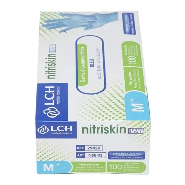 Gants nitrile non poudrés non stériles
