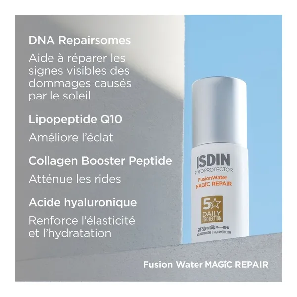 Crème solaire Isdin Fusion Water Magic Repair SPF 50
