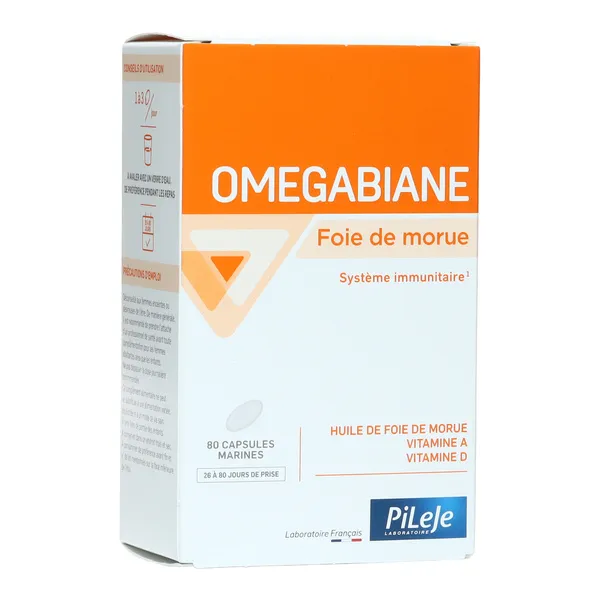 PileJe Omegabiane Foie de morue capsules