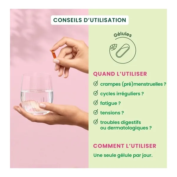 HerbalGem SPM et Confort prémenstruel bio gélules