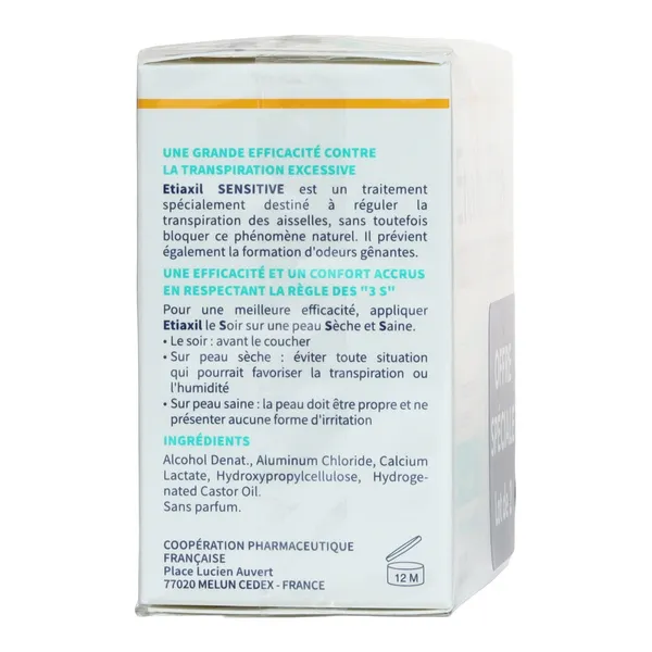 Etiaxil Sensitive Aisselles détranspirant roll-on