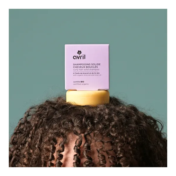Avril shampooing solide cheveux bouclés bio