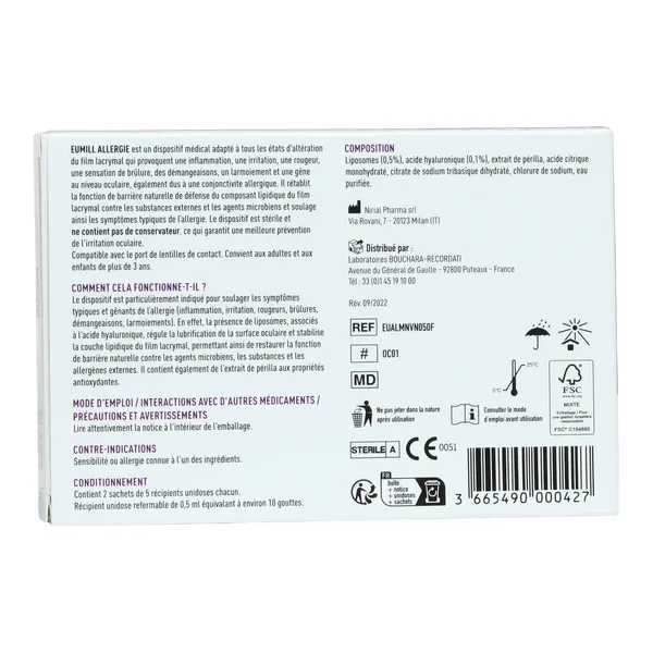 Eumill Allergie collyre unidoses