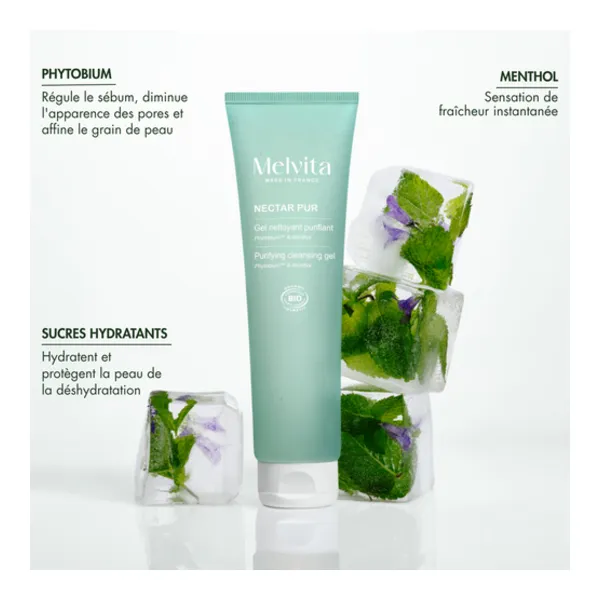 Melvita Nectar Pur Gel nettoyant purifiant bio