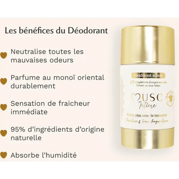 Musc Intime Déodorant Naturel