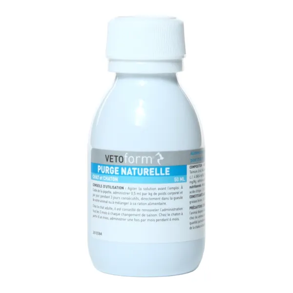 Vetoform Purge naturelle chat et chaton solution liquide