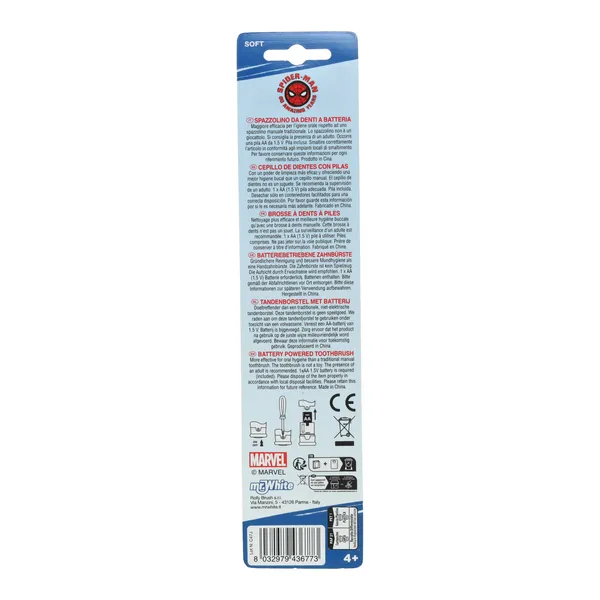 Brosse à dents électrique enfant à pile Mr White