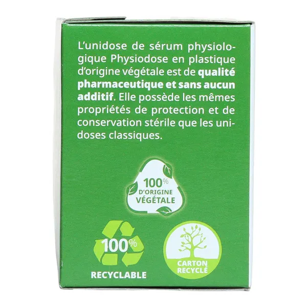 Gilbert Physiodose unidoses en plastique d'origine végétale