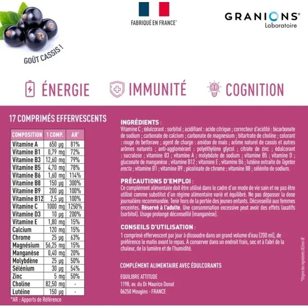 Granions Multivitamines comprimés effervescents