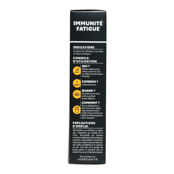 Herbesan Immunité Fatigue ampoules