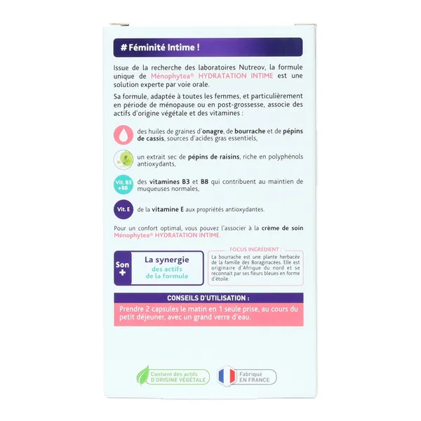 Ménophytea Hydratation Intime capsules