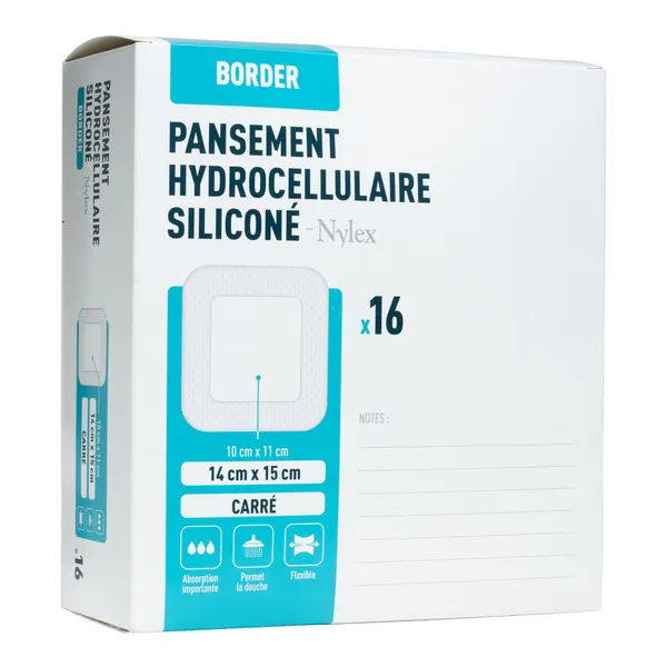 Nylex Border Pansement hydrocellulaire siliconé