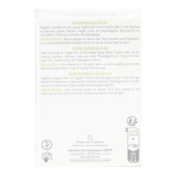 A Derma pain dermatologique apaisant