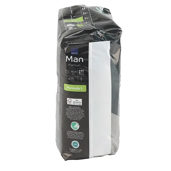 Abena Man Premium Formula 1 Protections anatomiques 4 gouttes