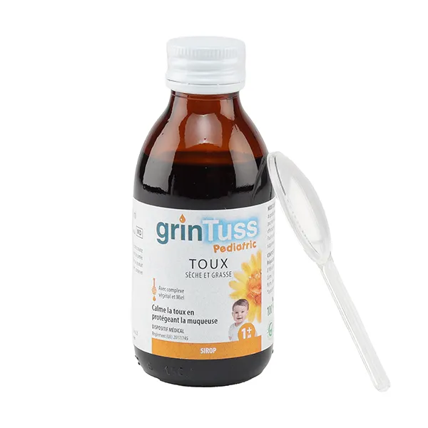 Aboca GrinTuss Pediatric Sirop Toux sèche et grasse