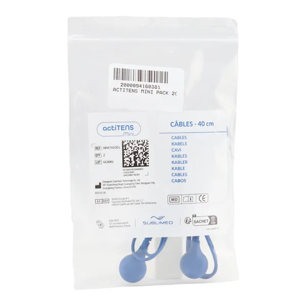 ActiTENS Mini Pack de 2 câbles pour neurostimulateur