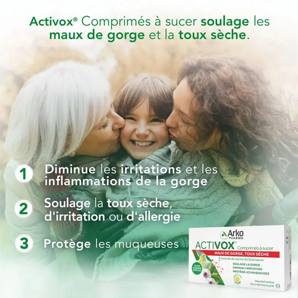 Activox citron comprimés à sucer
