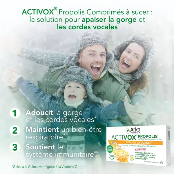 Activox Propolis miel citron comprimés