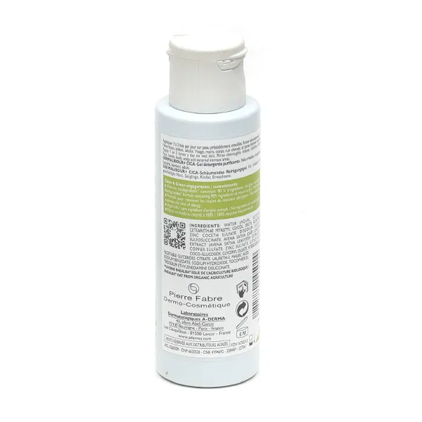 A Derma Dermalibour+ Cica gel moussant assainissant
