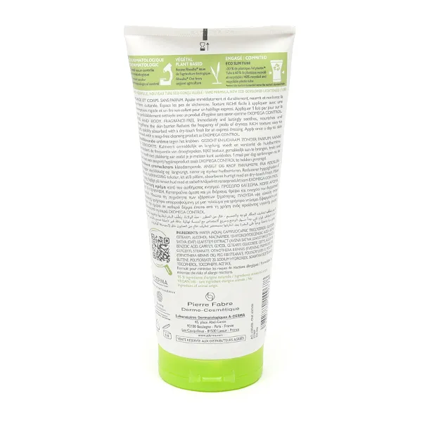 A Derma Exomega Control crème émolliente