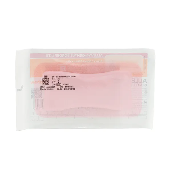 Allevyn Gentle Border Lite Rectangle pansement adhésif siliconé
