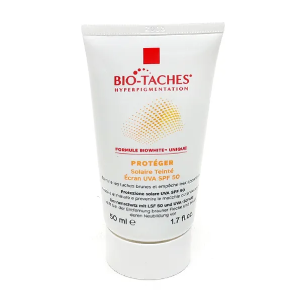 Bio-taches crème solaire teintée SPF 50