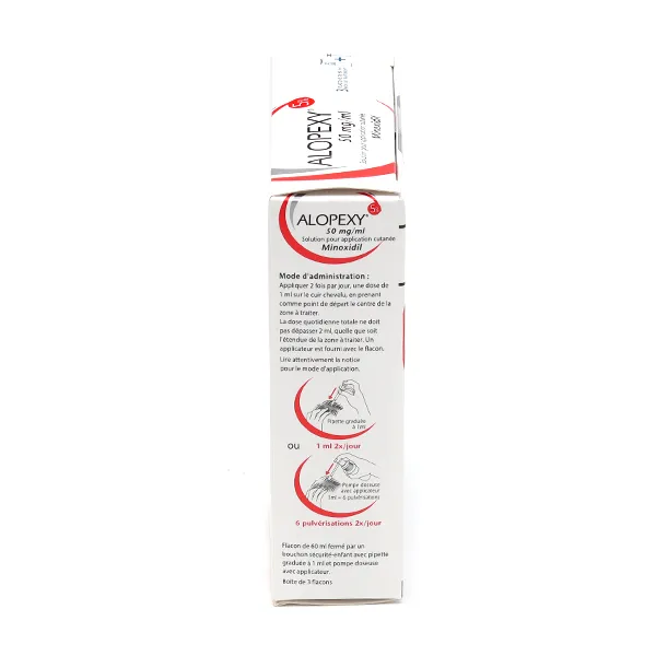 Alopexy 5 % Minoxidil chute de cheveux
