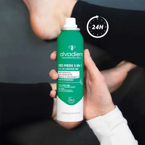Alvadiem déodorant pieds 3 en 1