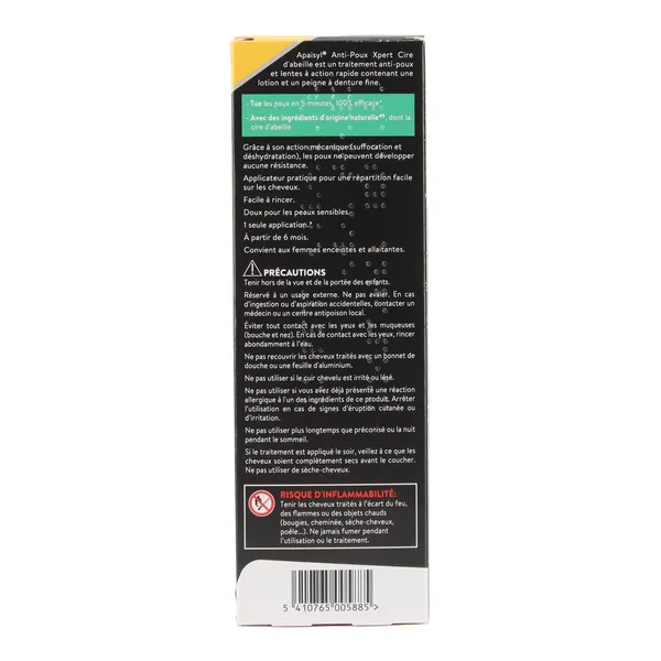 Apaisyl Xpert Cire d'abeille lotion anti-poux et lentes