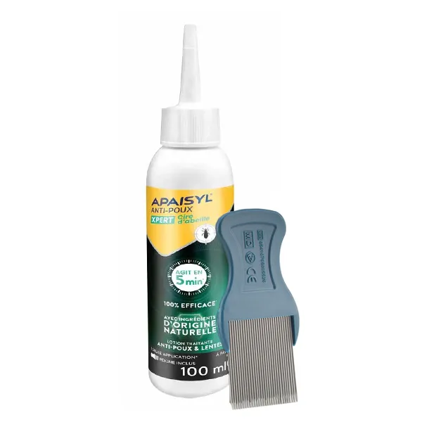Apaisyl Xpert Cire d'abeille lotion anti-poux et lentes